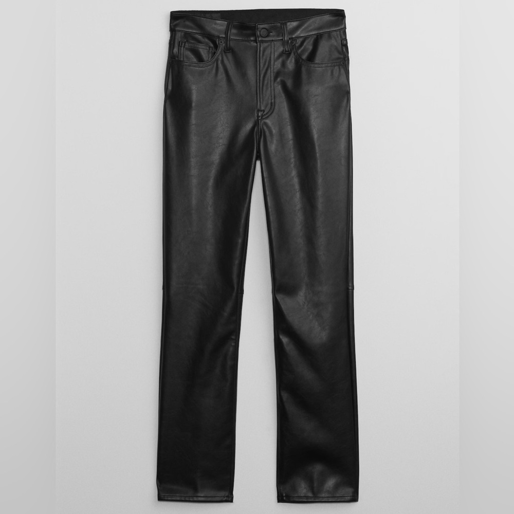 Gap High Rise Vintage Slim Vegan-Leather Pants